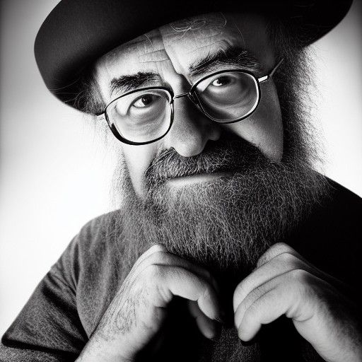 Person in Witch Hat Portrait, Photographic Style