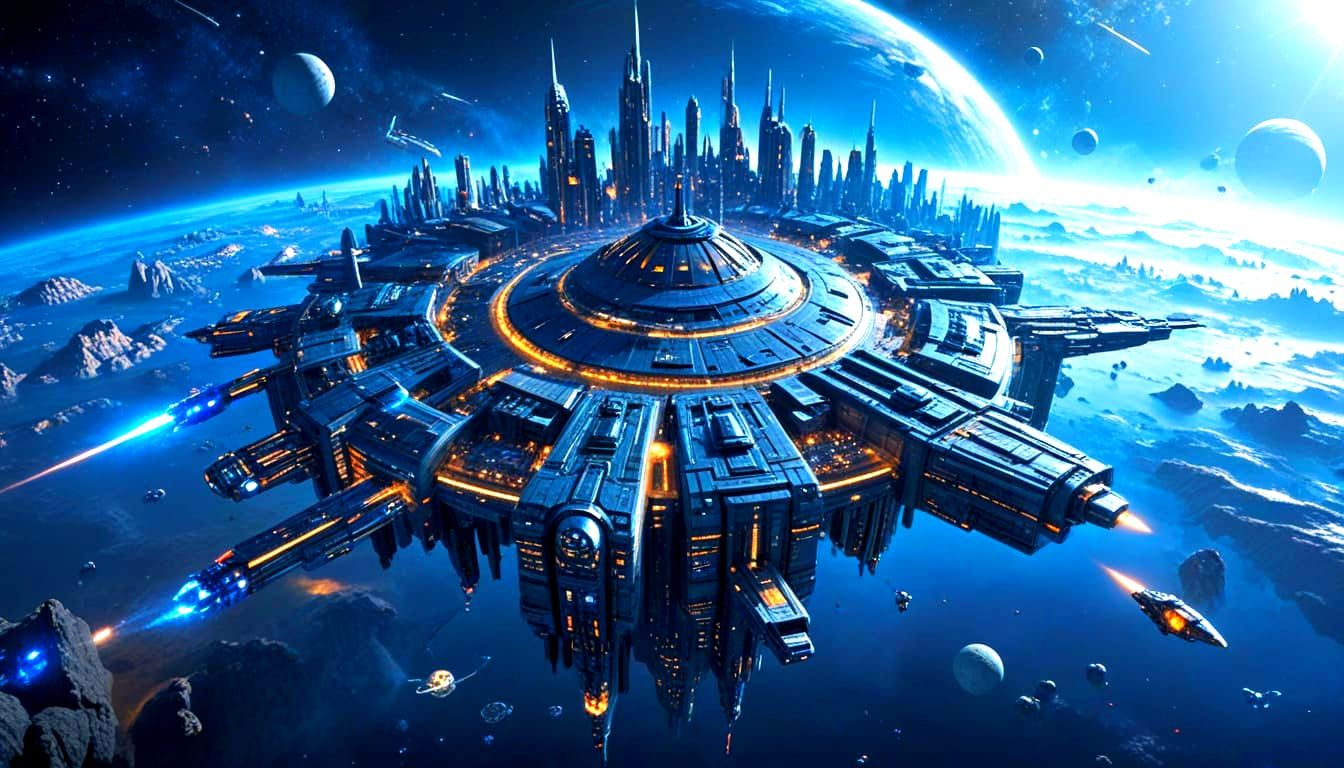 Galactic Metropolis in Cosmic Dreamscape