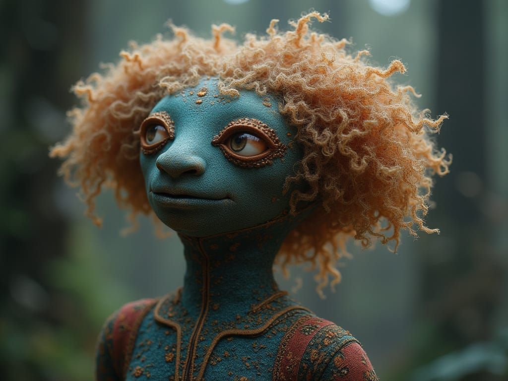 Tweed Tardigrade Up-Do Clothed in Fabric of the Universe