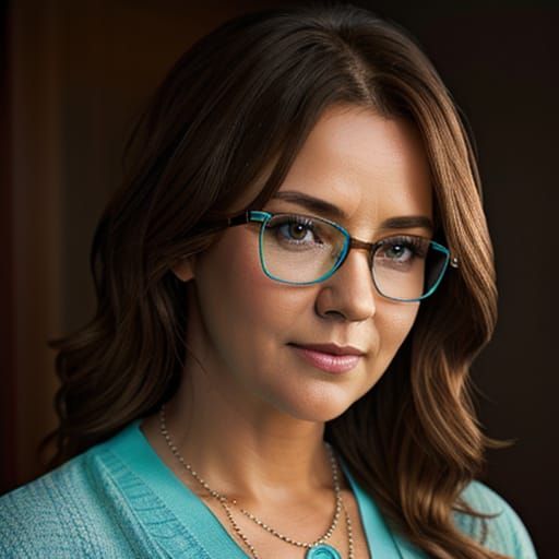 Hyper-Realistic Portrait of Aunt Cass in Digital Art