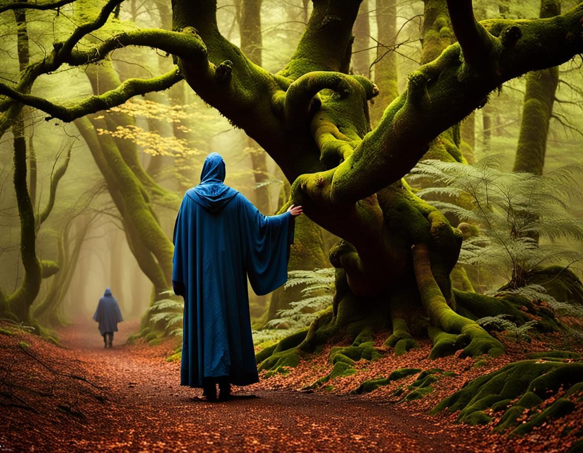 Mystical Brocéliande Forest: Elven Characters in Fantasy Art