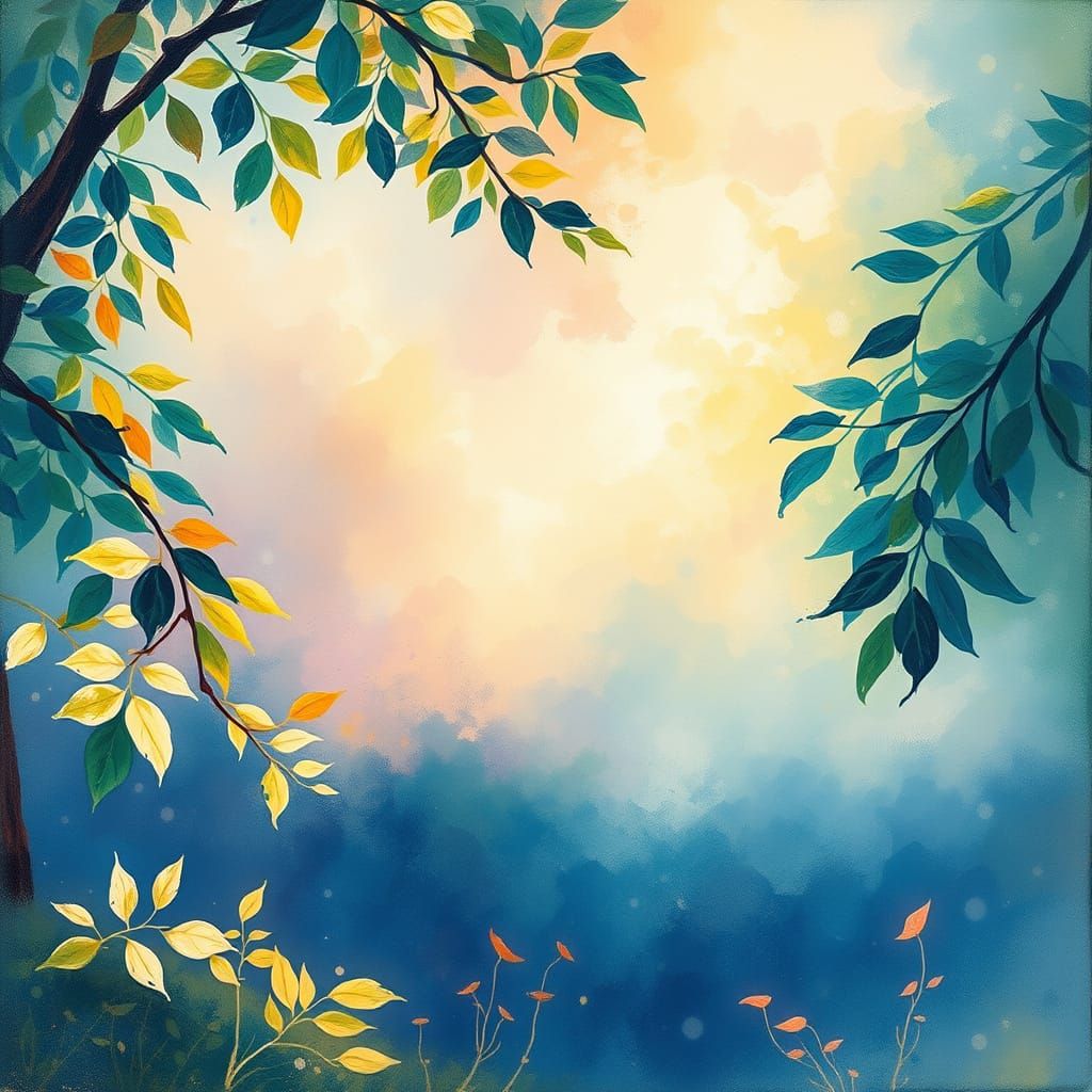 Dreamy Landscape Painting in Impressionist Style