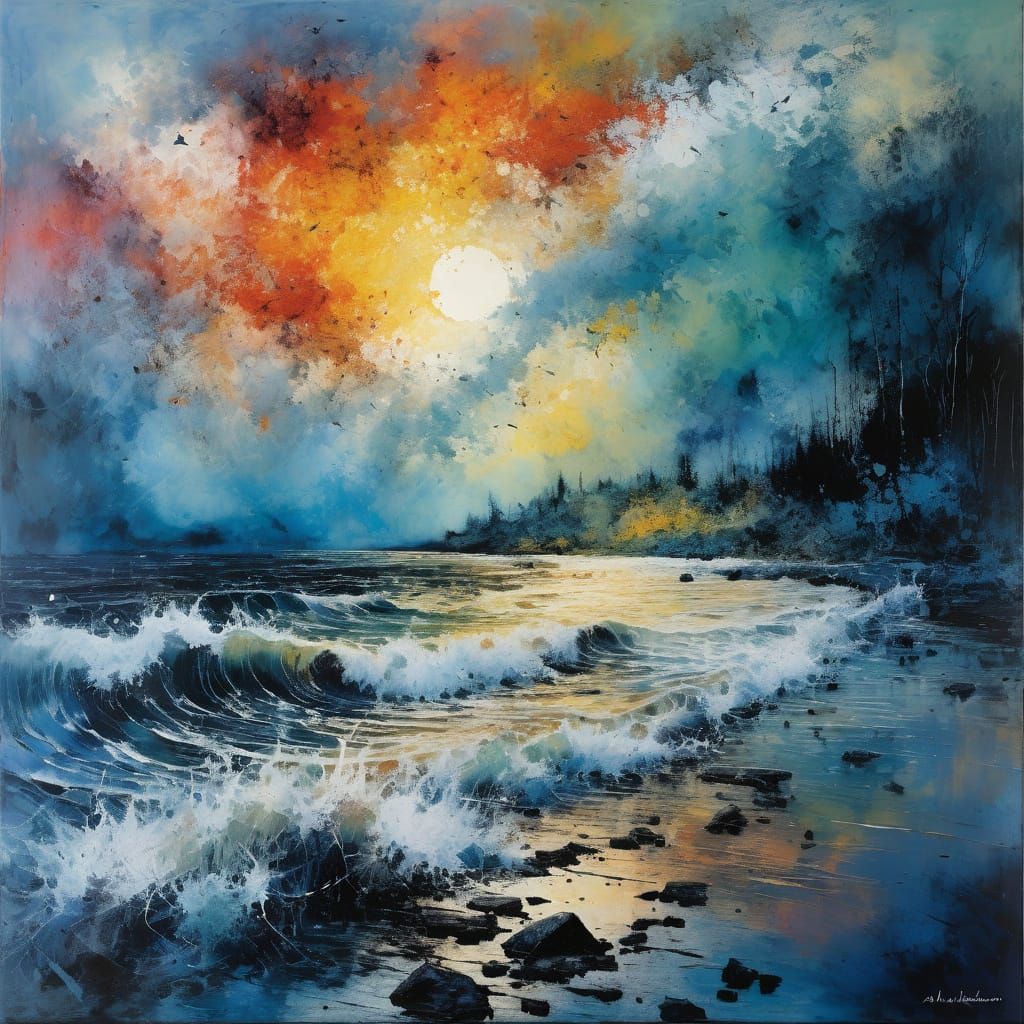 Expressionist Painting: Echoes and Silence in Summer Colors