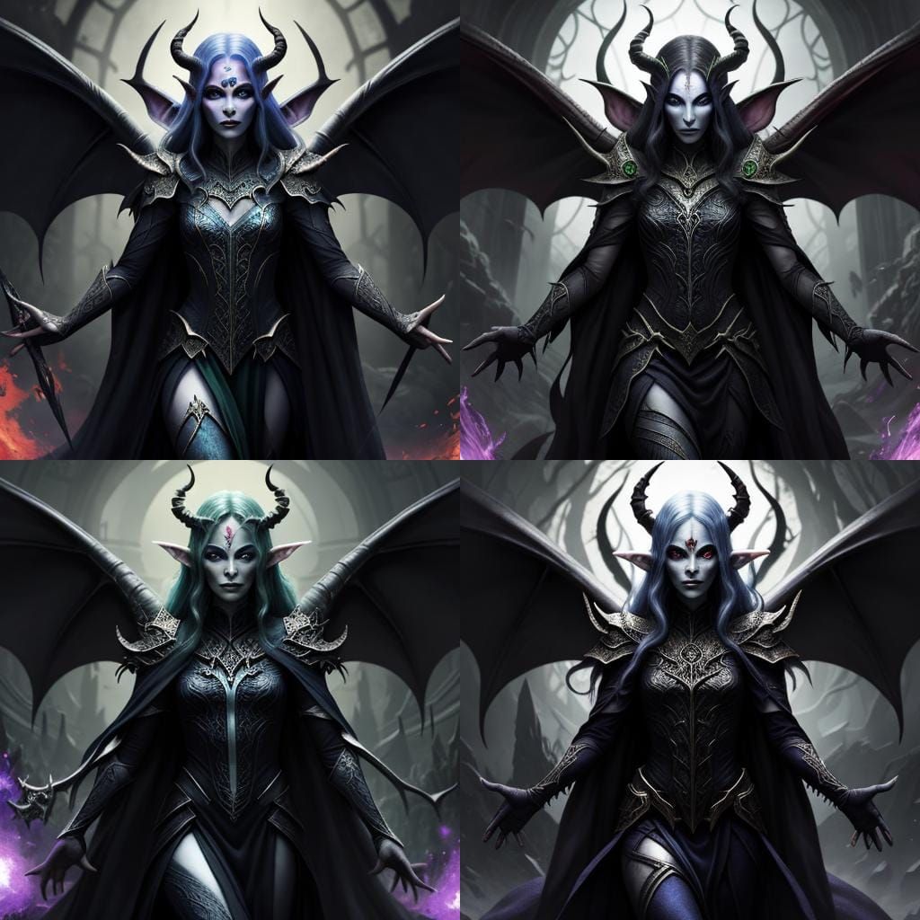 Demon Elven Enchantress