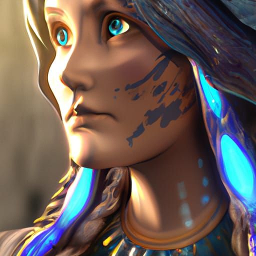 Hyperdetailed Portrait in Dynamic Lighting