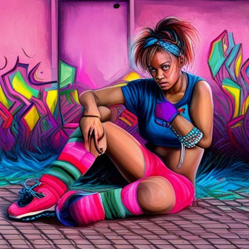 80s Teenager Portrait in Photorealistic Style