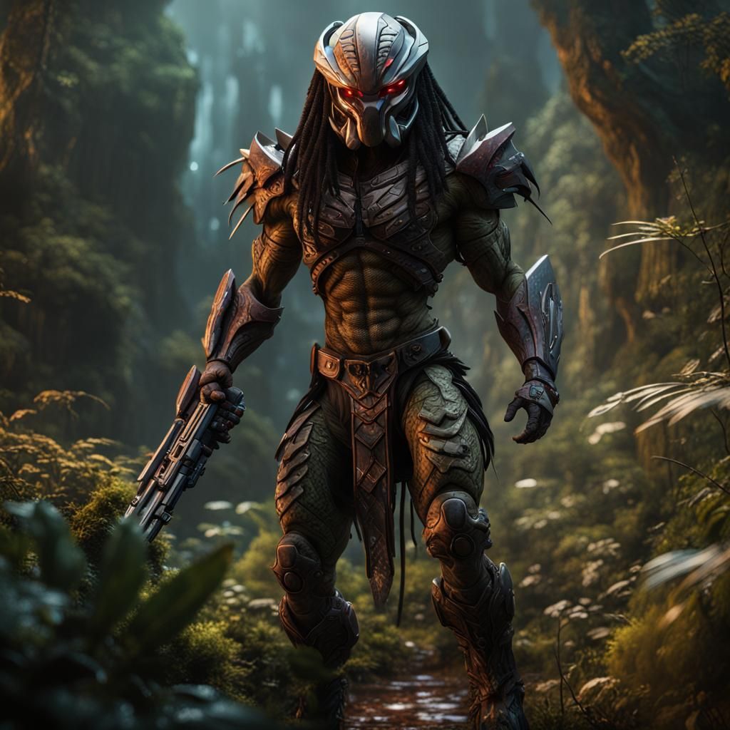 Detailed Predator Matte Painting in Unreal Engine