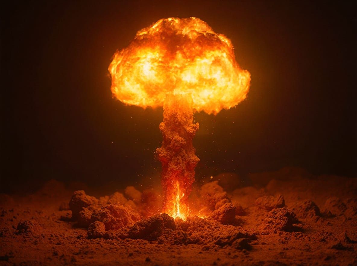 Spectacular Nuclear Explosion with Exquisite Lighting