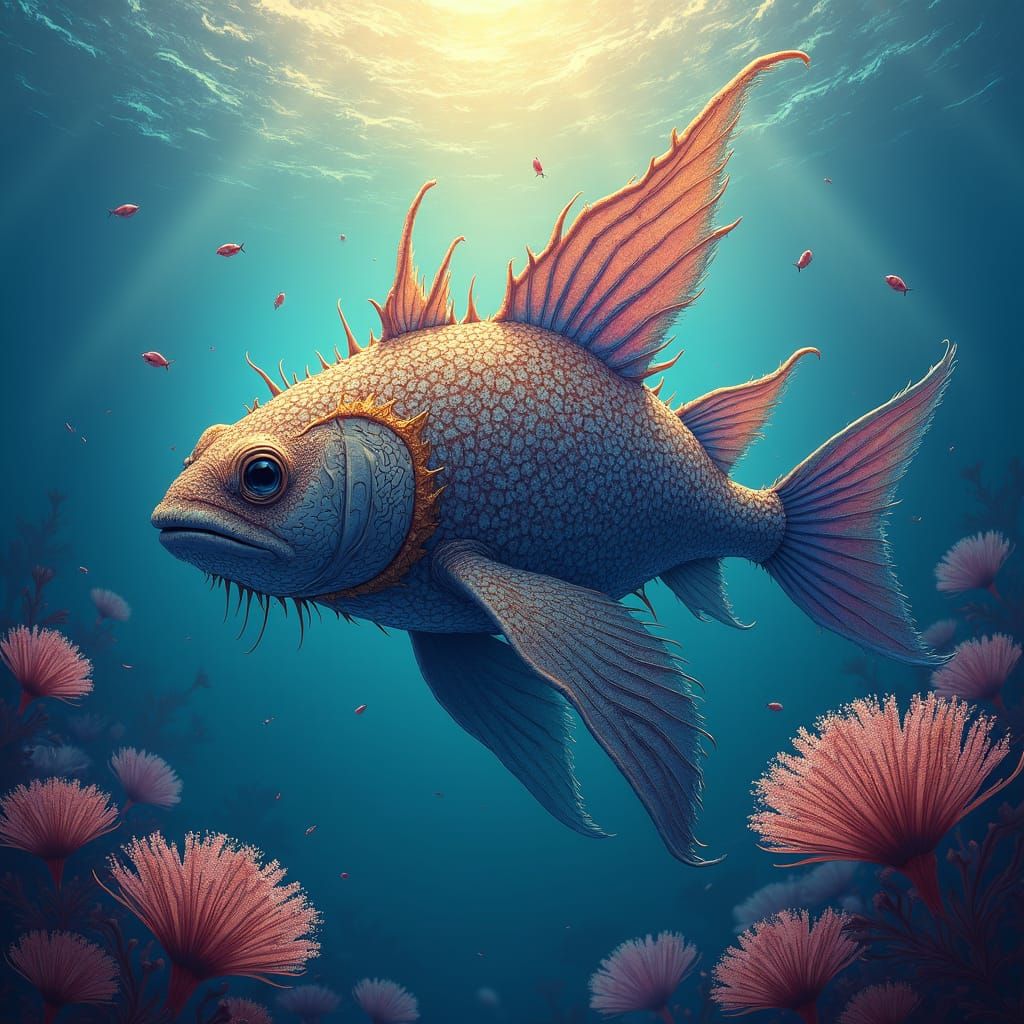 Dreamlike Seagrass in Atmospheric Matte Painting Style