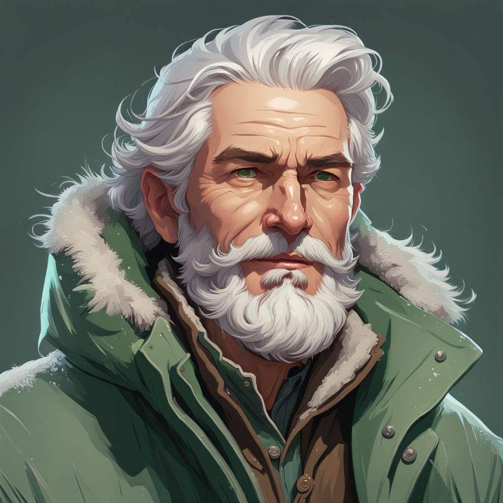 Intricate Portrait of an Explorer in Digital Art Style