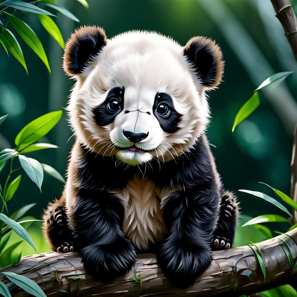 Cute Baby Panda Image