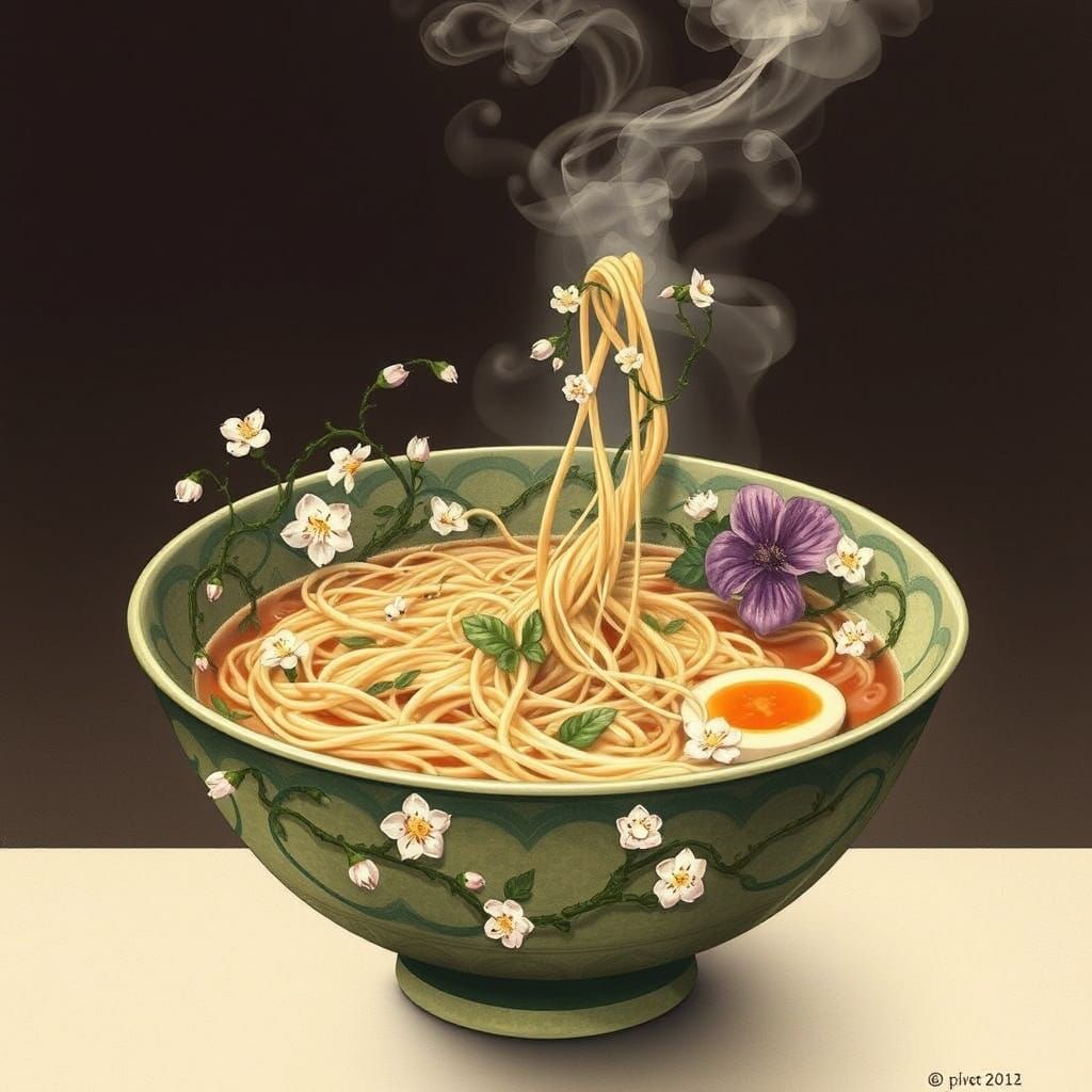 Botanical Ramen: Fantasy Food Art