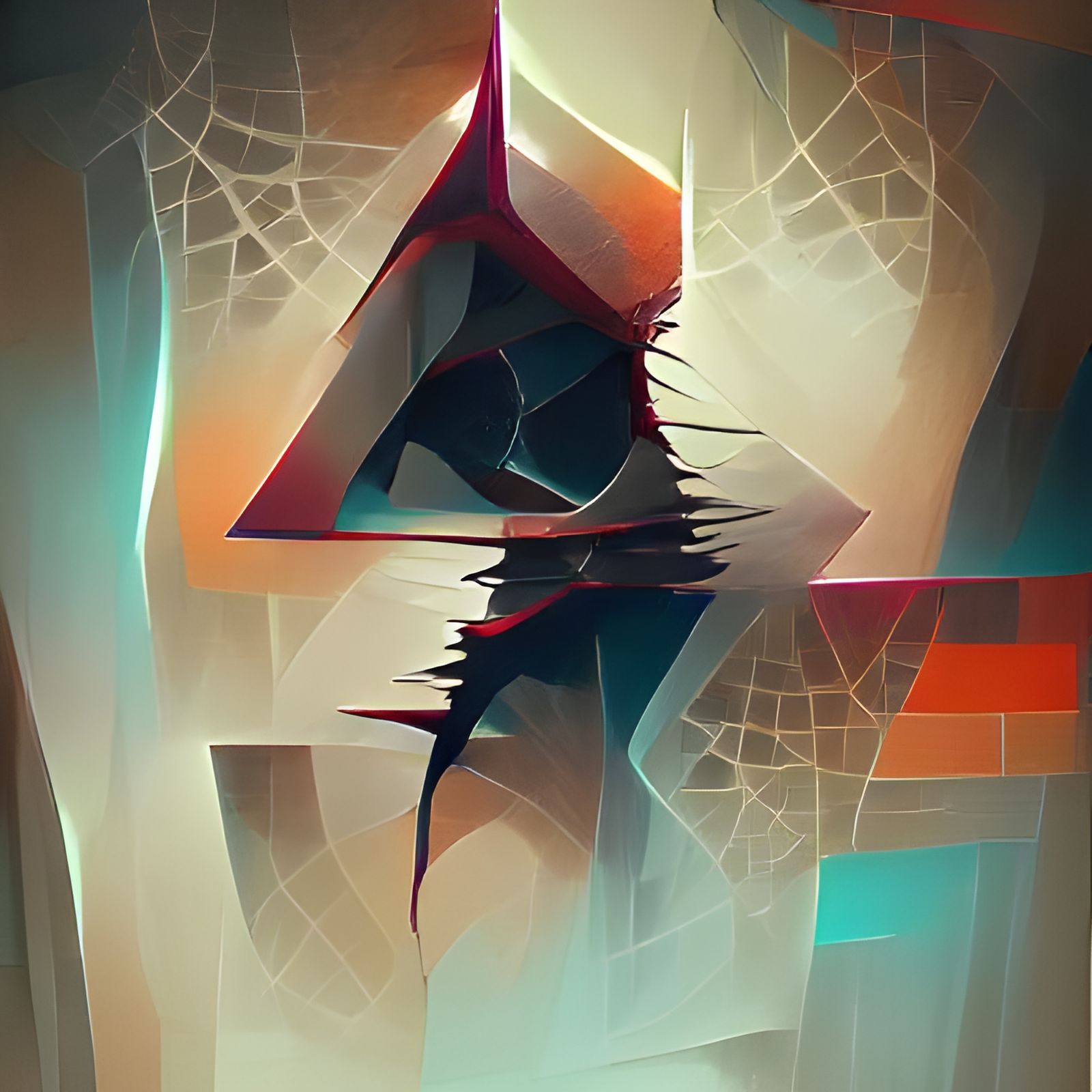 Sinister Abstract Geometric Shapes