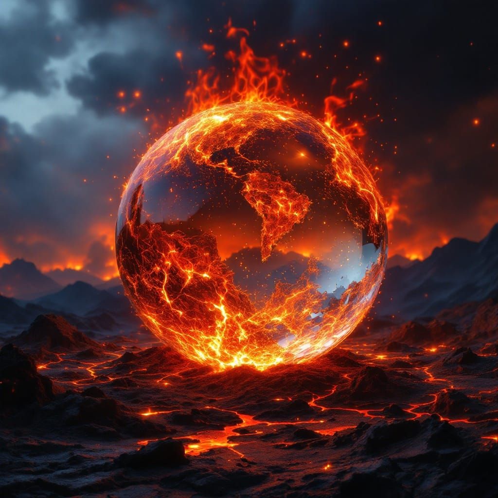 Crystal Ball Reveals Fiery Volcanic Apocalypse