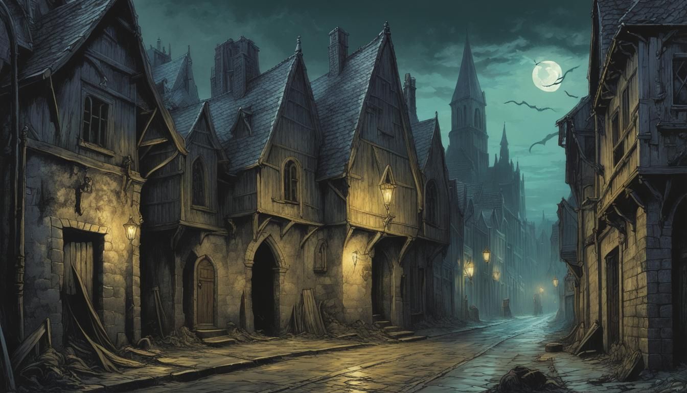 Cthulhu's Medieval Street: A Death Metal Horror