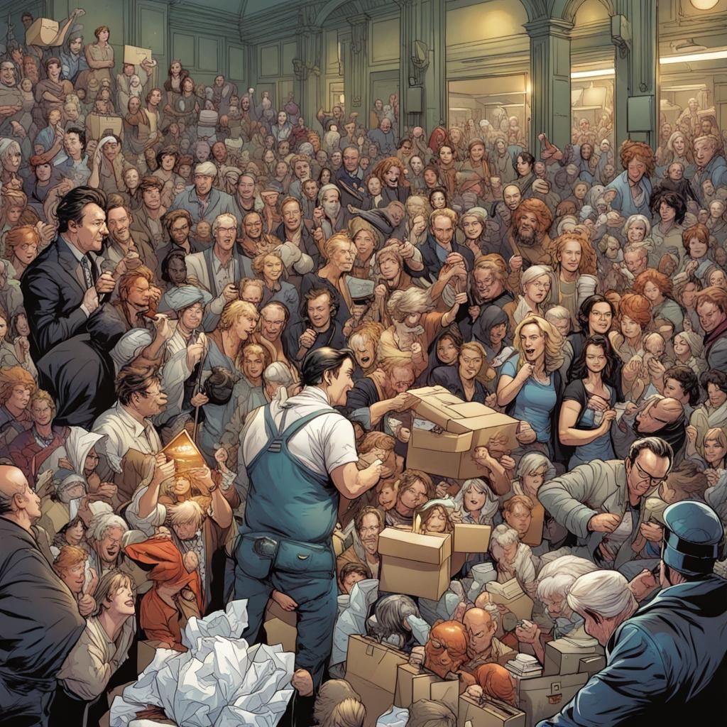 Extravagant Oscars Gift Bag in Comic Book Style