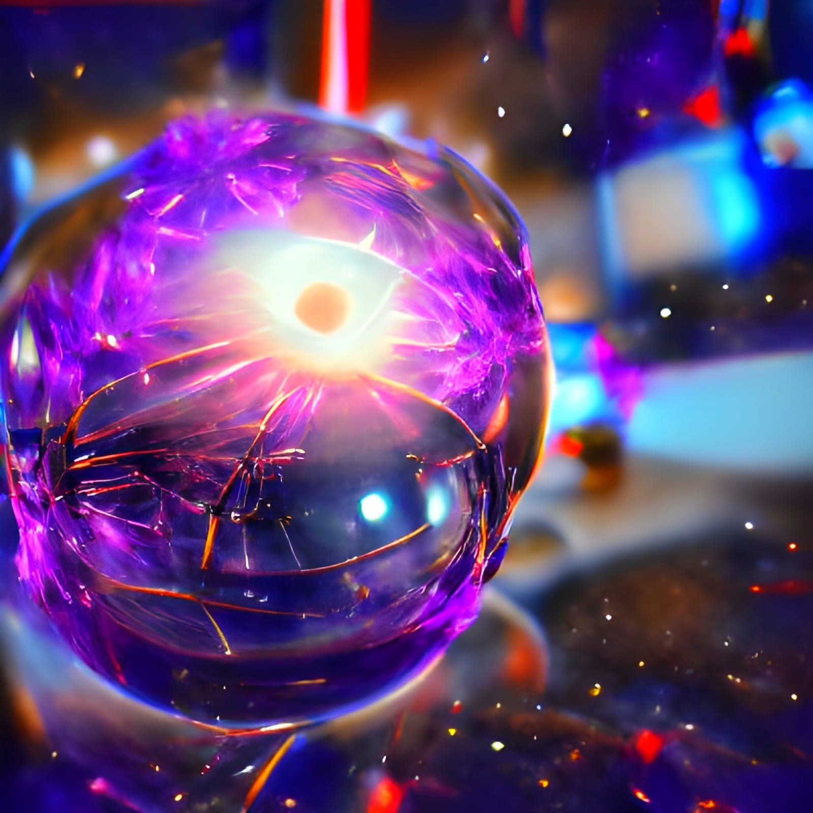 Cosmic Glass Orb in a Galactic Laboratory