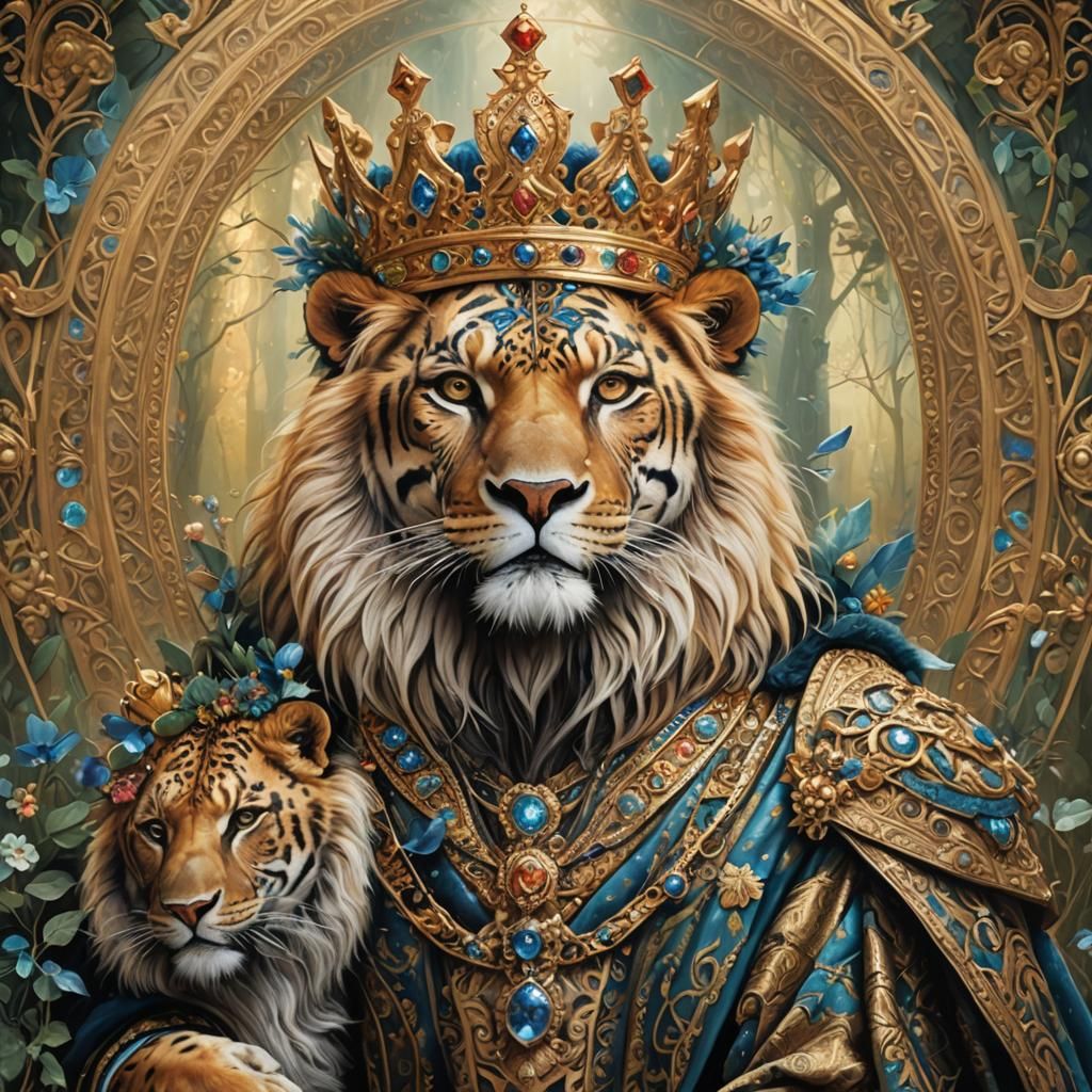 Gorgeous King Portrait in Gadd Style