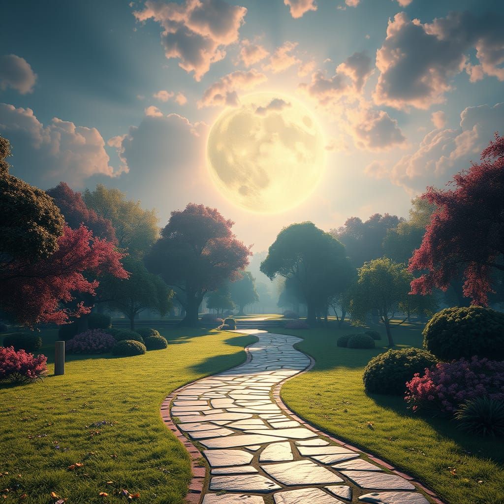 Enchanted Park Circle in Vibrant Colors