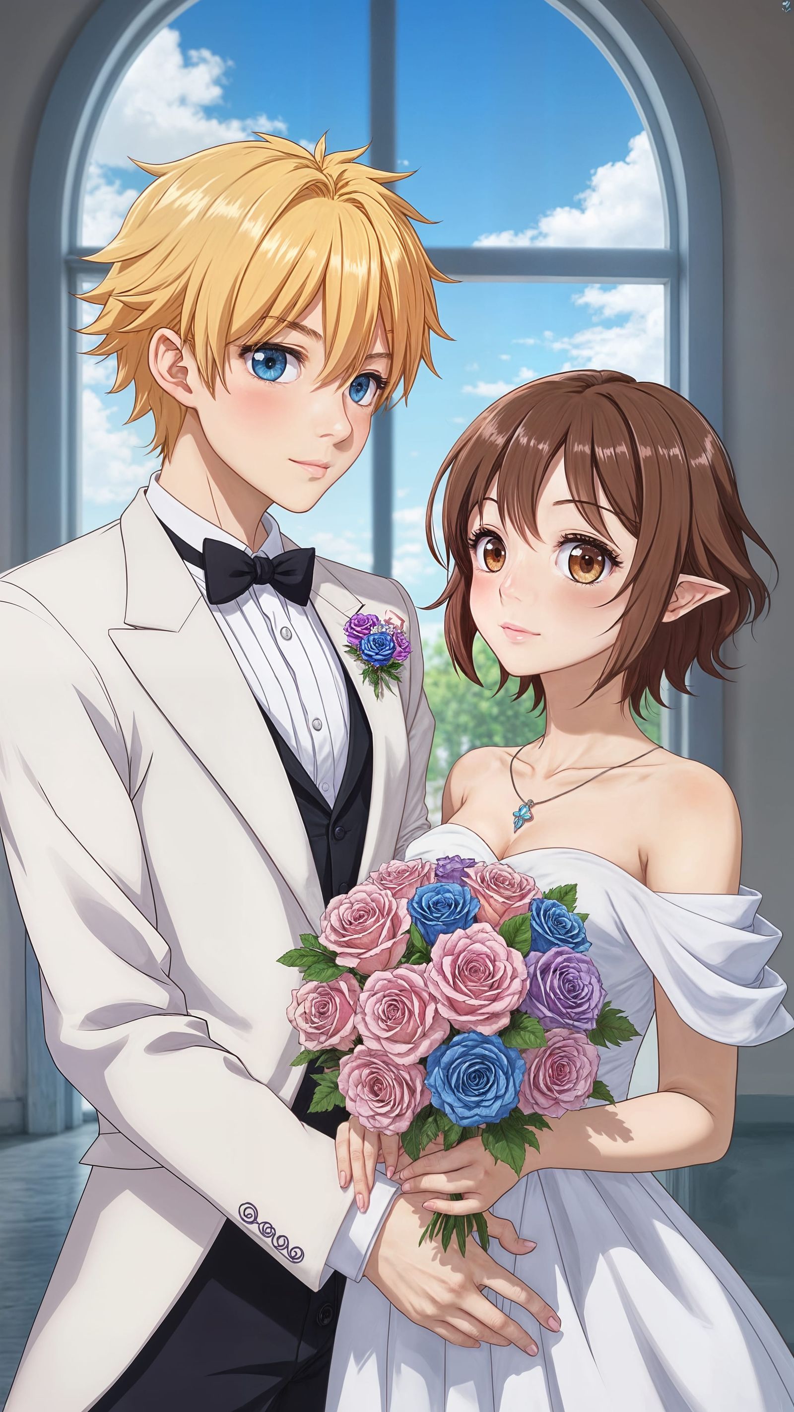 Elegant Anime Elf Wedding in Modern Style