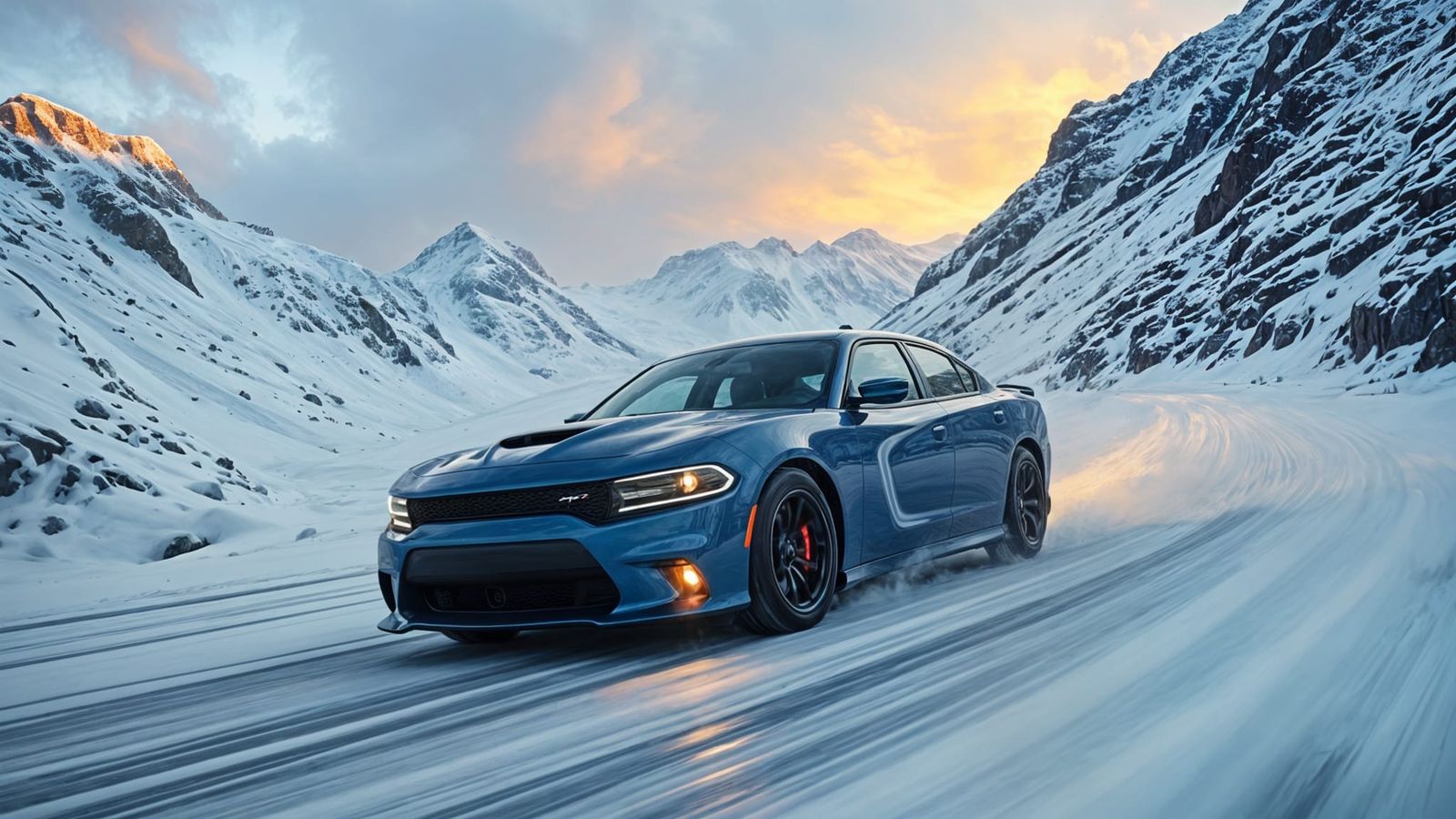 2022 Dodge Charger in Hyperrealistic Cyberpunk Style