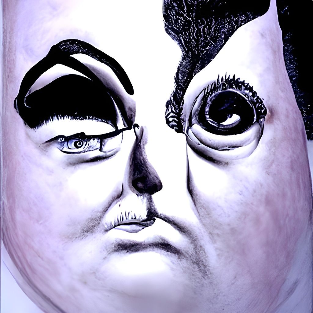 Surreal One Giant Eyebrow Artwork