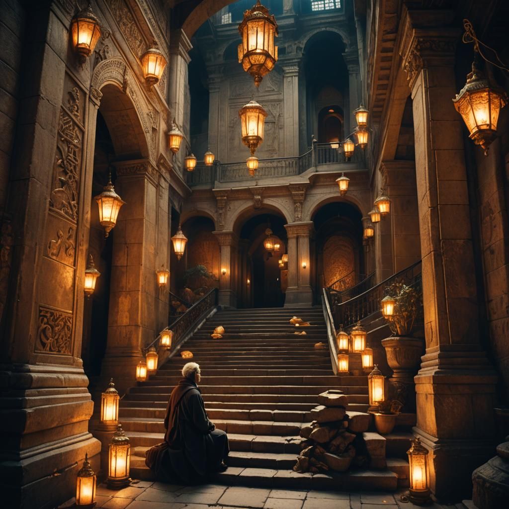 Fantasy Figure Recalls Past Love with Rembrandt Lighting