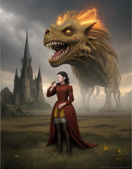 Surreal Biological Forms with Magical Particles