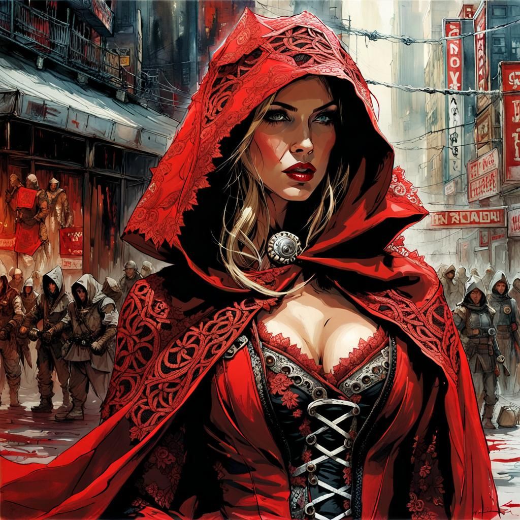 Vivien as Red Riding Hood