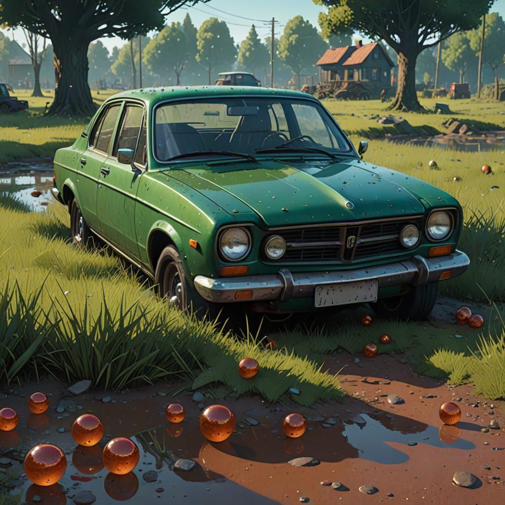 Weathered Bar in Lush Greenery