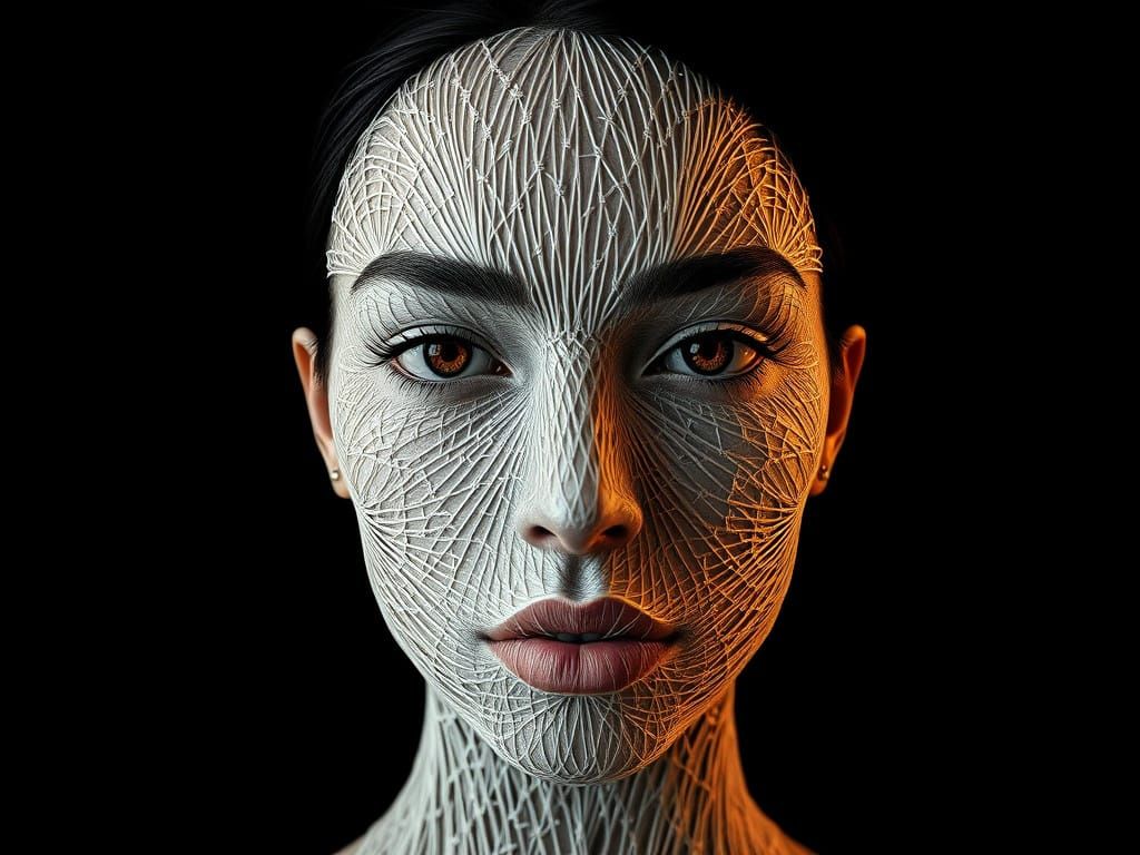 Surreal Self-Discovery in Intricately Woven Glass and Yarn