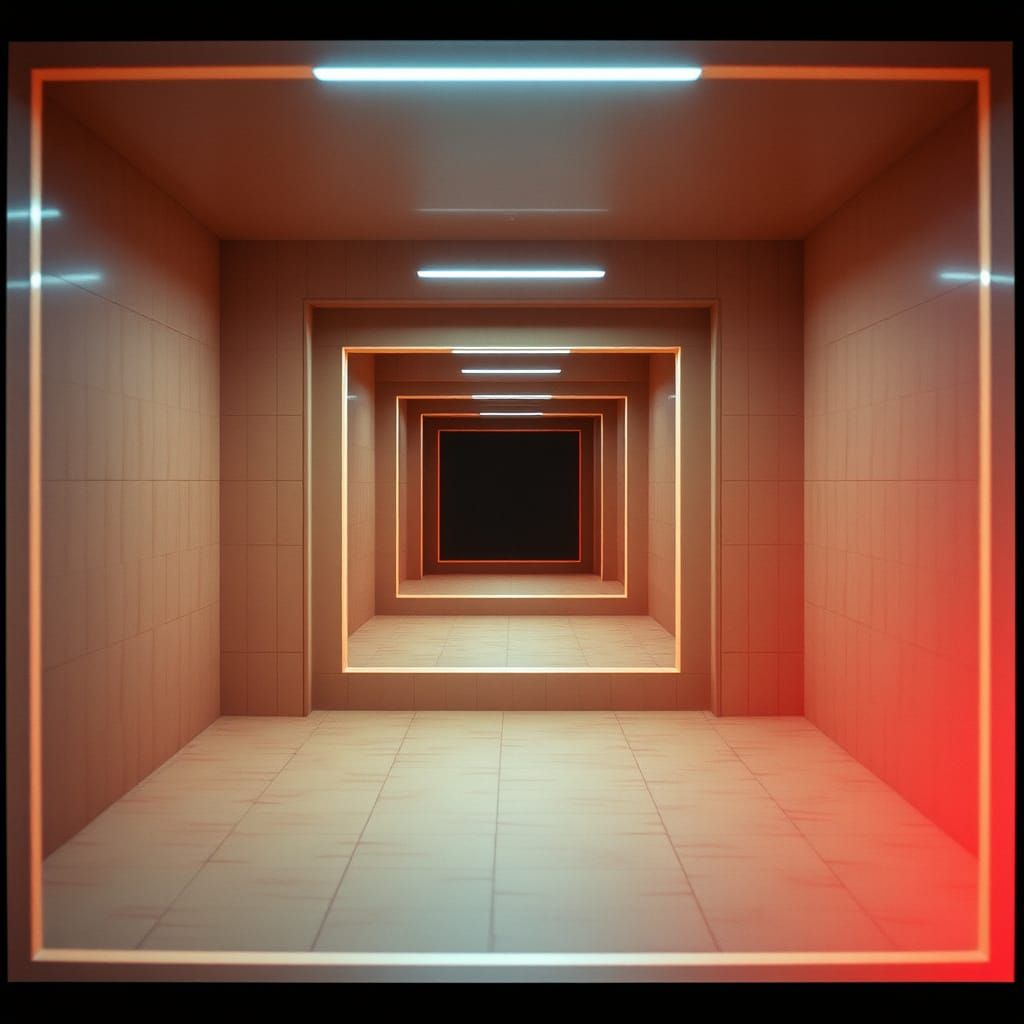 Epic Cinematic Masterpiece of a Structured Square Box