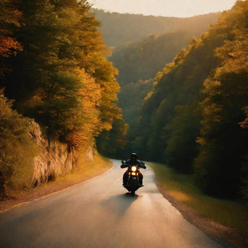 Motorcyclists Ride Dragon's Tail: Cinematic Aerial View