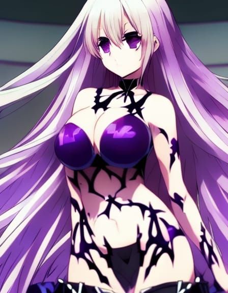 Anime Woman with Blonde Hair in Manga Style