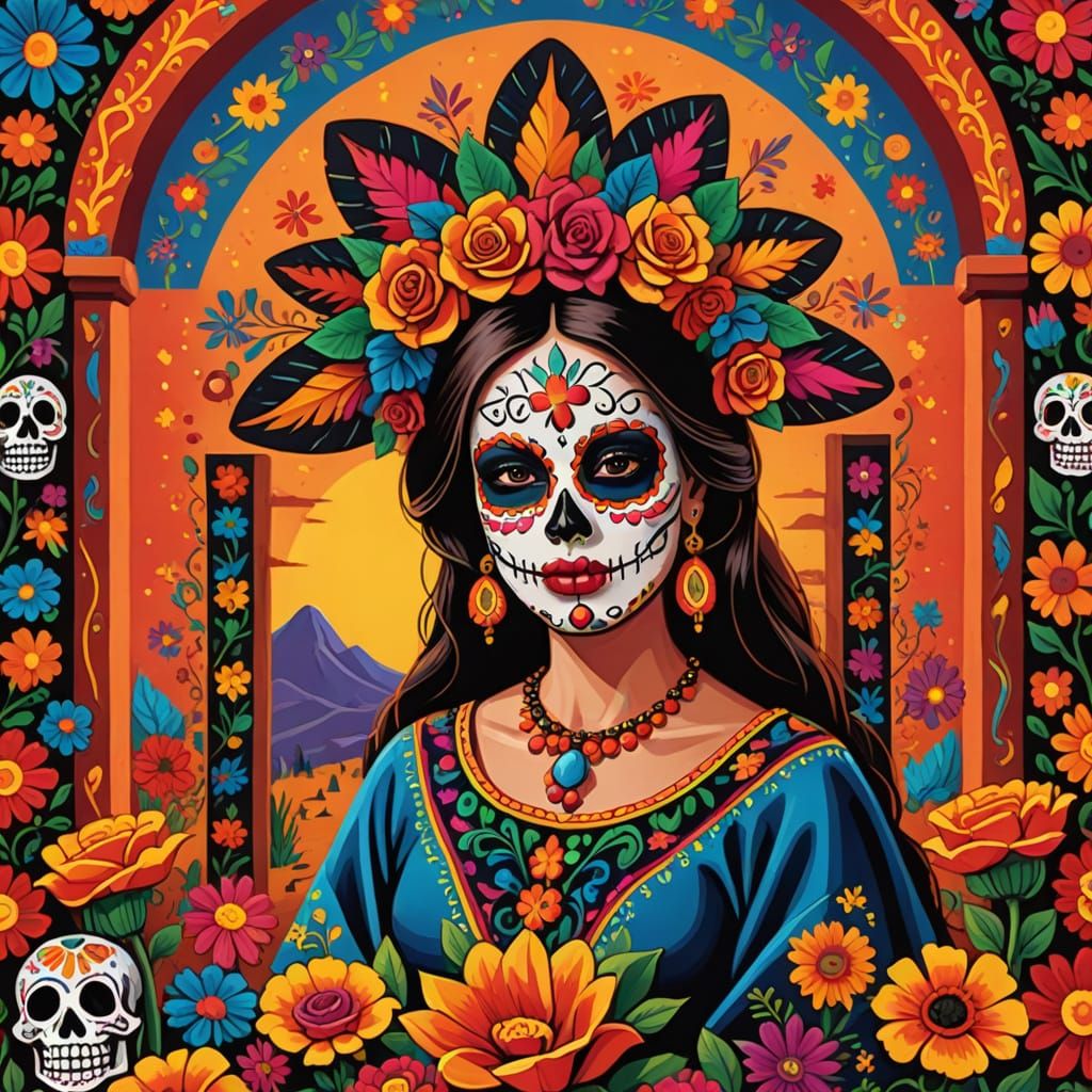 Day of the Dead Katrina Before Altar