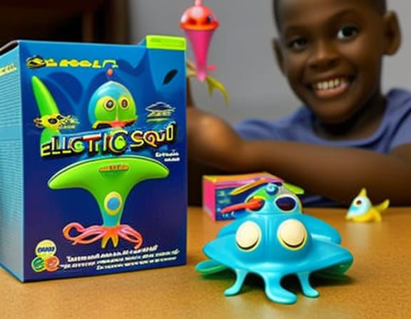 Electric Alien Squid Toy Set in Fish Tank