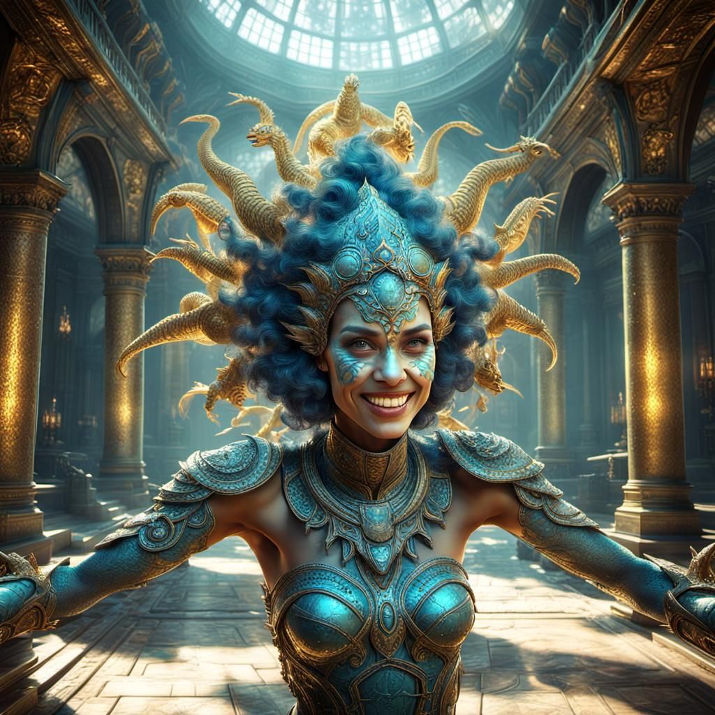 Double Exposure: Woman Reveals Magical Palace World