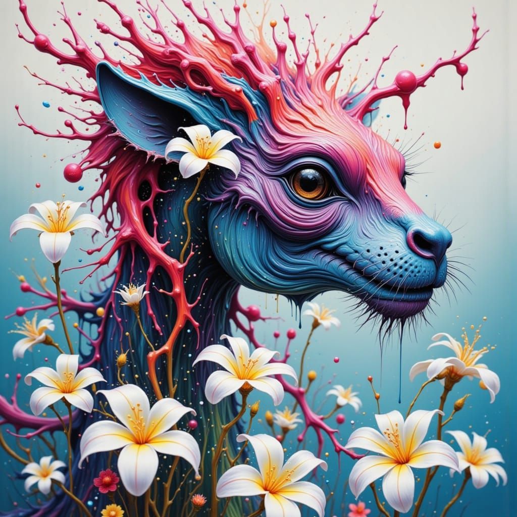 Surreal Creature in Whimsical Fantasy Style