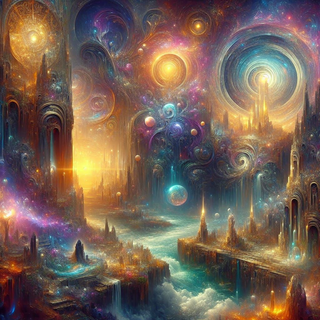 Love, Peace, and Compassion: A Detailed Matte Painting