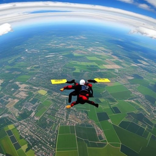 Adrenaline Rush: Skydiving Through Clouds
