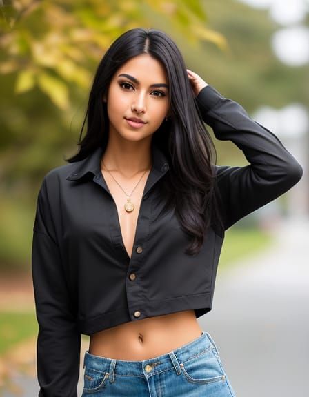 Young Brunette Generated by AI