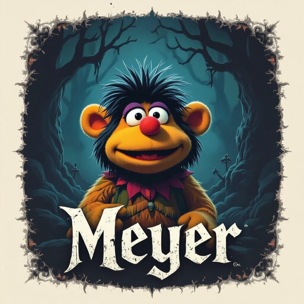 Gobo Fraggle in Gothic Dark Fantasy Style