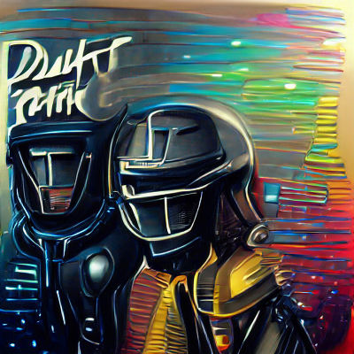 Robotic Portrait in Daft Punk Style