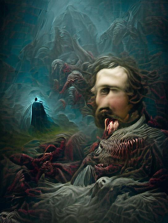 Sinister Revenge in Engraving Style