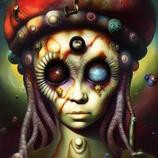 Cosmic Mushroom Zombie in Stygian Wonderland