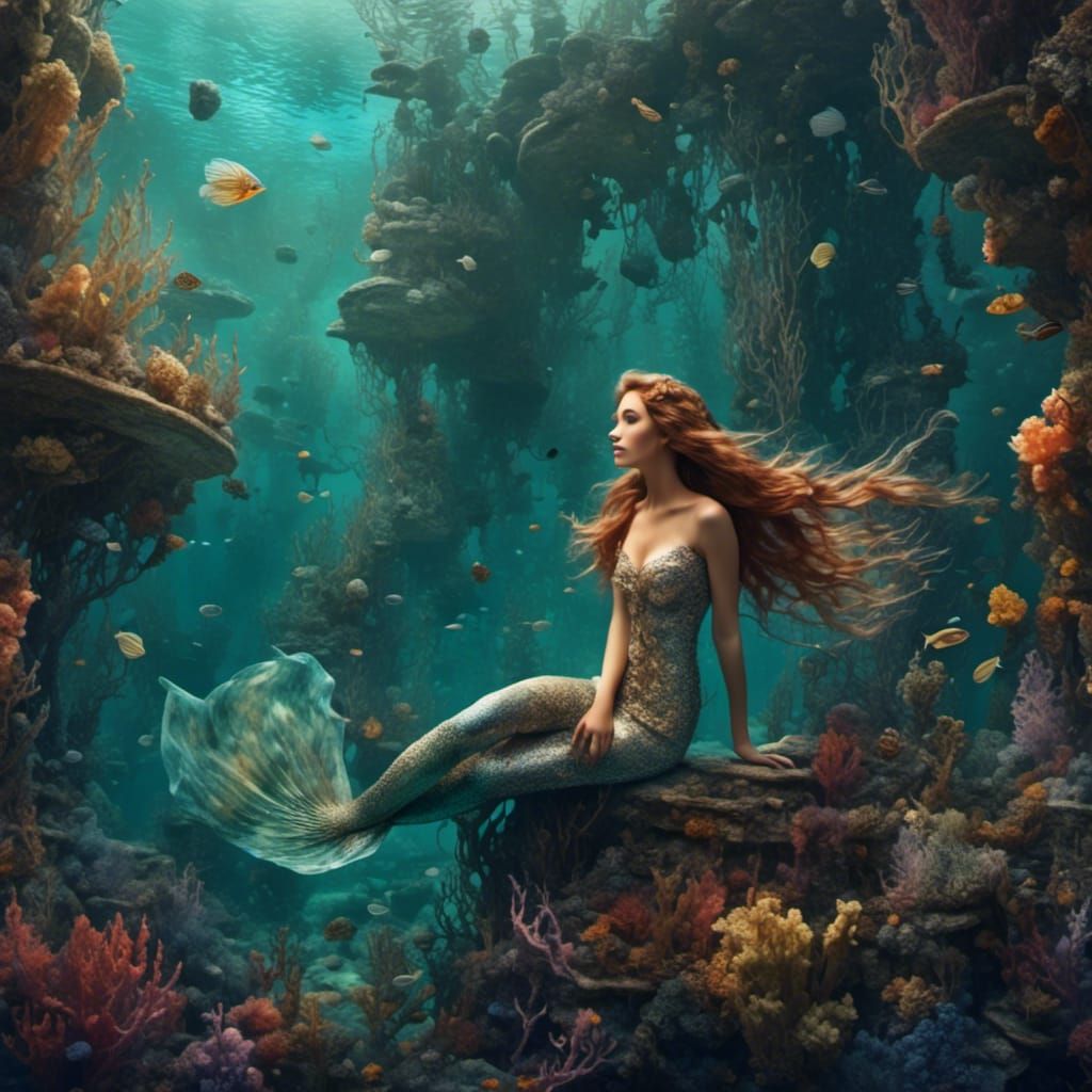 Mermaid's Underwater Discovery of Sunken Ship