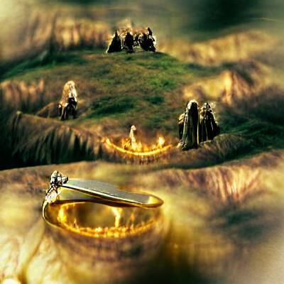 Generic Fantasy Landscape Inspired by Popular Franchise