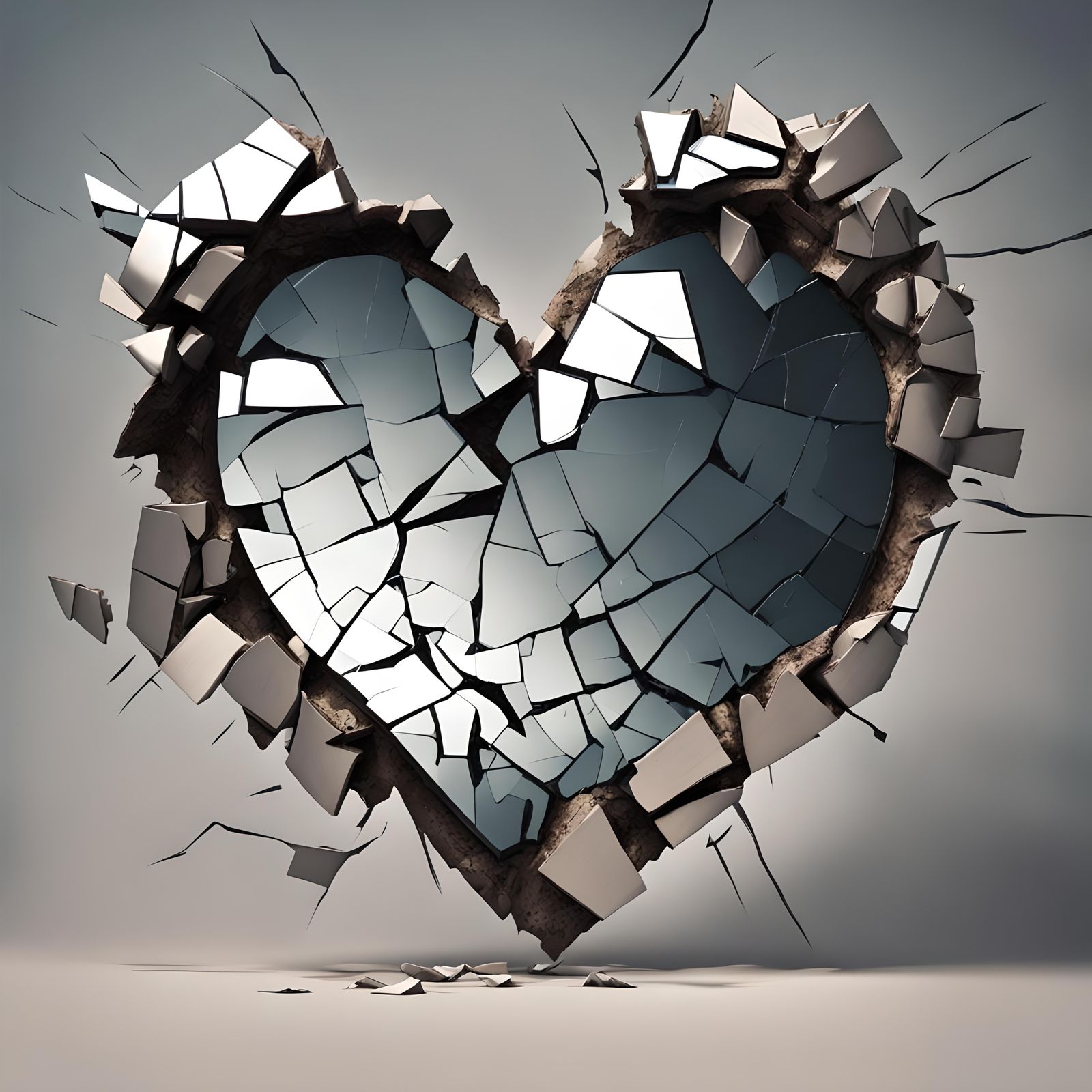 Captivating Chaos: Beauty in Broken Reflections