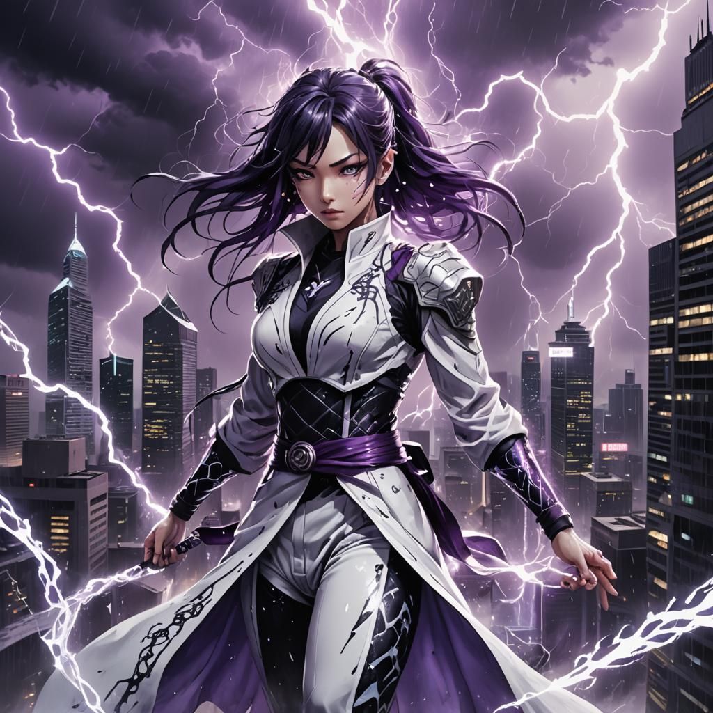 Anime Martial Artist Controls Ice and Lightning