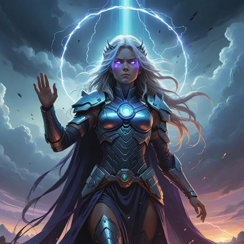 Ethereal Supervillain Sails Through the Sky